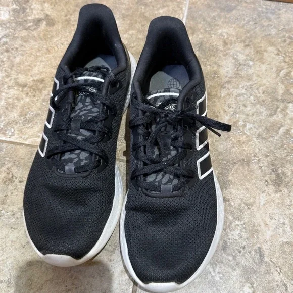 Adidas Adult Puremotion Core Black/White/Magic Mauve‎ 6 Sz 8 - Picture 7 of 9